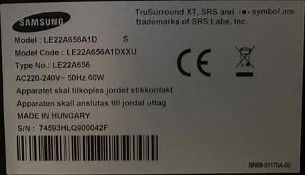 Photo of free Samsung TV 22” (Tugby LE7) #3
