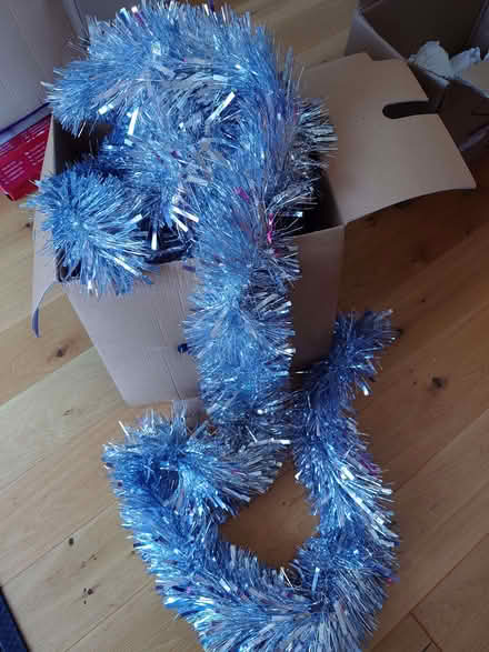 Photo of free Jumbo silver tinsel 20m (Horndean PO8) #1