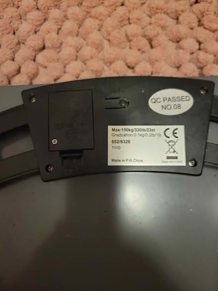 Photo of free Bathroom Scales (Need Attention) (Long Eaton NG10) #2