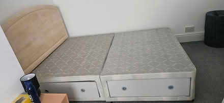 Photo of free Double bed with out matress (Morley LS27) #2