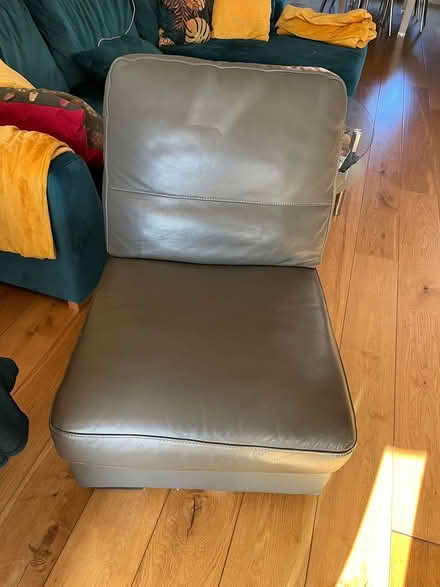 Photo of free Grey leather chair (Stanmore HA7) #2