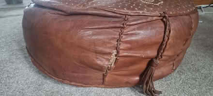 Photo of free Leather Pouffe (Penrith CA11) #3