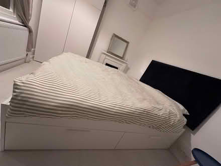Photo of free IKEA double bed with 4 drawers and mattress (good condition) (Sevenoaks TN13) #1