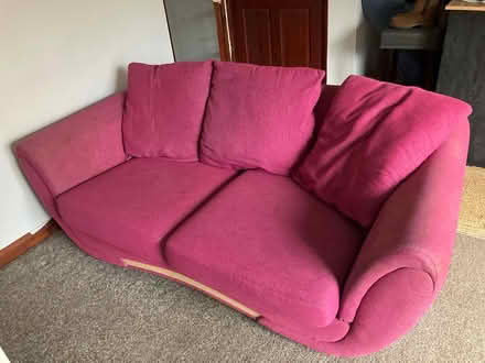Photo of free Pink two seater sofa (Okehampton EX20) #1