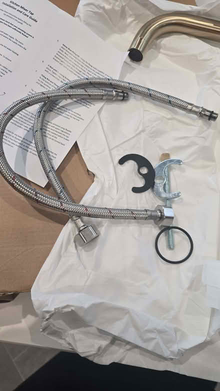 Photo of free High pressure bronze kitchen tap, with fixings (Sunningdale SL5) #3