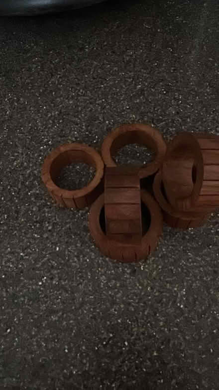 Photo of free 6 Wooden Napkin Rings (West Medford) #1