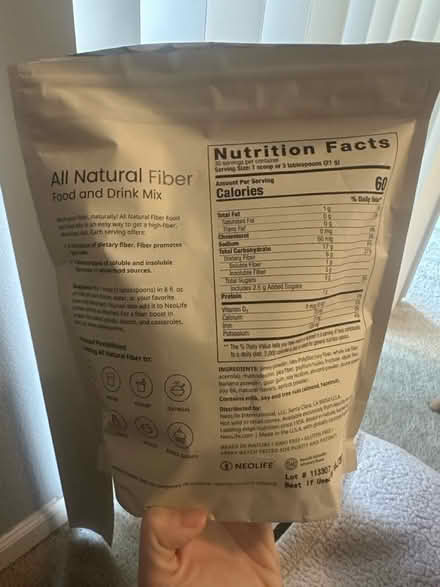 Photo of free All natural fiber drink mix (Downtown san jose) #3