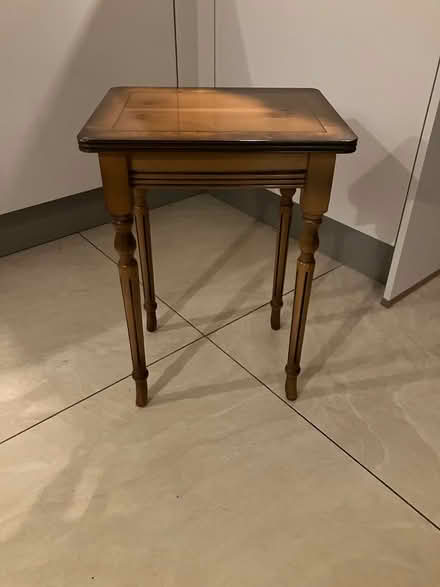 Photo of free Yew Wood Occasional Table (Letchworth) #1