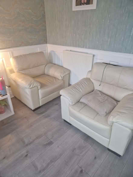 Photo of free Cream sofa and 2 chairs (Salford M5) #3