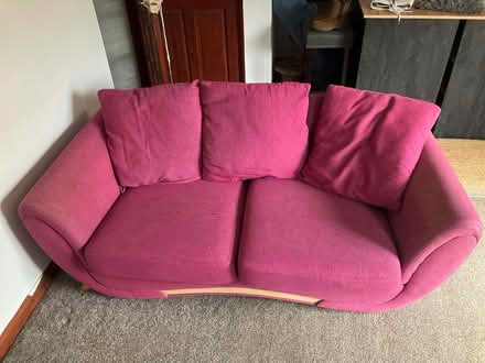 Photo of free Pink two seater sofa (Okehampton EX20) #2
