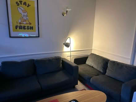 Photo of free Two grey sofas (N14) #1