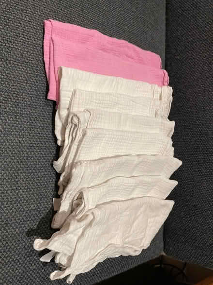 Photo of free 9x Baby muslin cloths (Hackney E8) #1