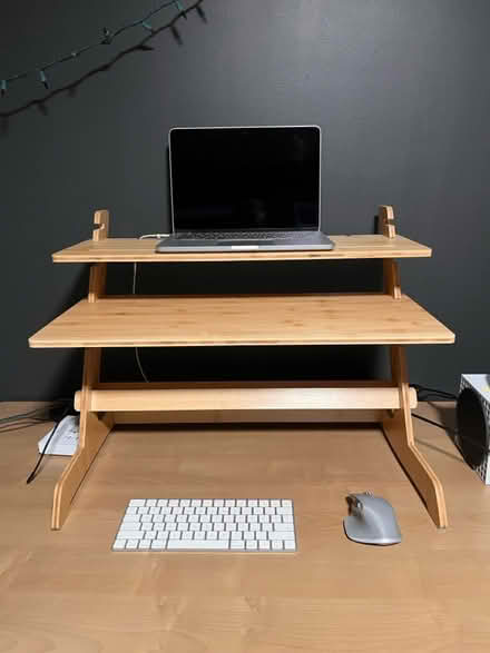 Photo of free Bamboo Standing Desk Converter (Herndon) #1