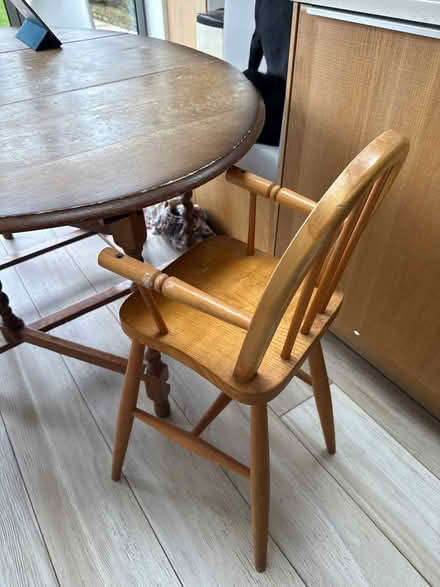 Photo of free Solid wood high chair (W13) #1