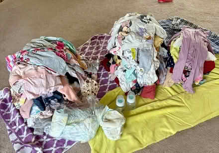 Photo of free 0-12 mos baby girl clothes (S Garland St and W Yale Ave) #2