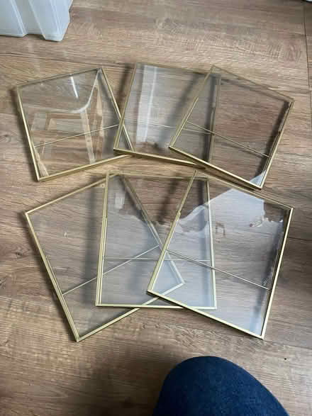 Photo of free 6 x ikea gold photo frames (Stocksbridge S36) #1