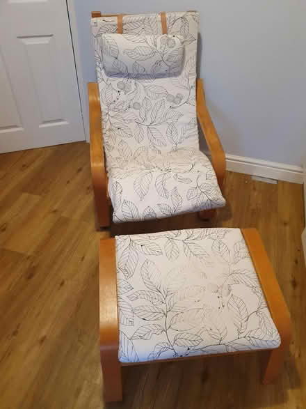 Photo of free IKEA armchair lounger & footstool (Vicars cross CH3) #2