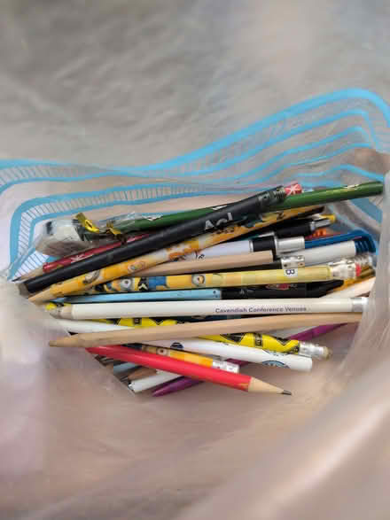 Photo of free Bag of about 20 pens and 20 pencils (Chalker's Corner TW9) #1