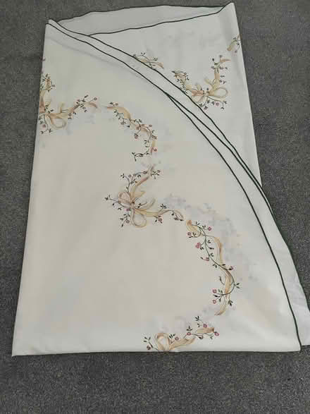 Photo of free Large oval shaped table cloth (Binley, Coventry) #1