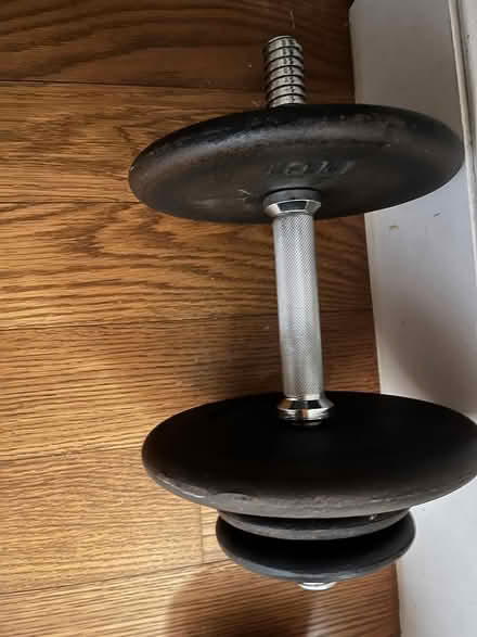 Photo of free Bar Bell with weights (UES) #1