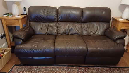 Photo of free 3 seater recliner leather sofa (Saint George's CO2) #1