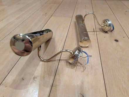 Photo of free 2 gold picture wall lights (Wimbledon Park (SW19)) #2