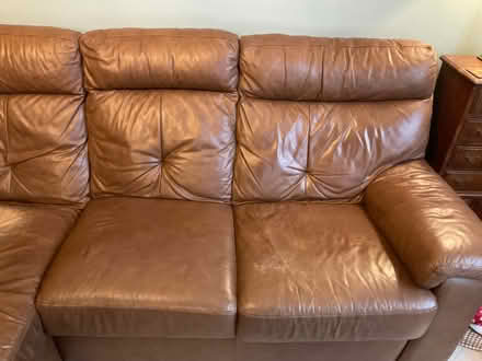 Photo of free Tan brown sofa (Penrith CA11) #2