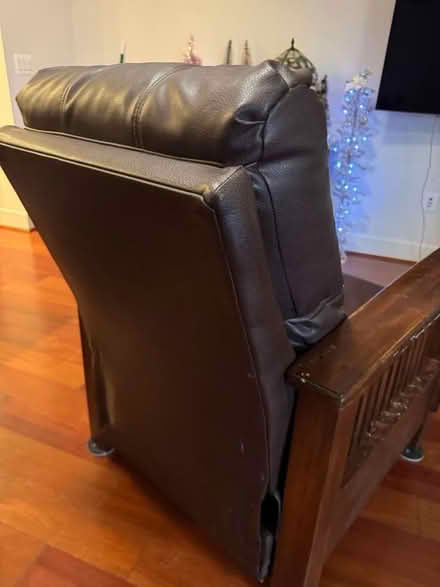 Photo of free Mission Style Leather-like Recliner (Lewisdale Rd, Clarksburg, MD) #3