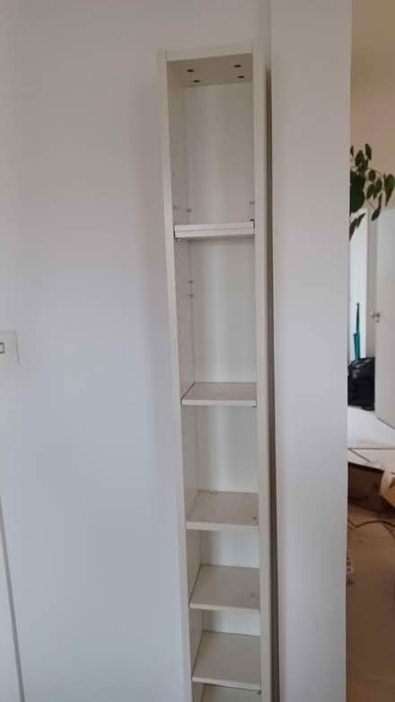 Photo of free Tall Slim White Storage Shelf Unit (Paddington W2) #1