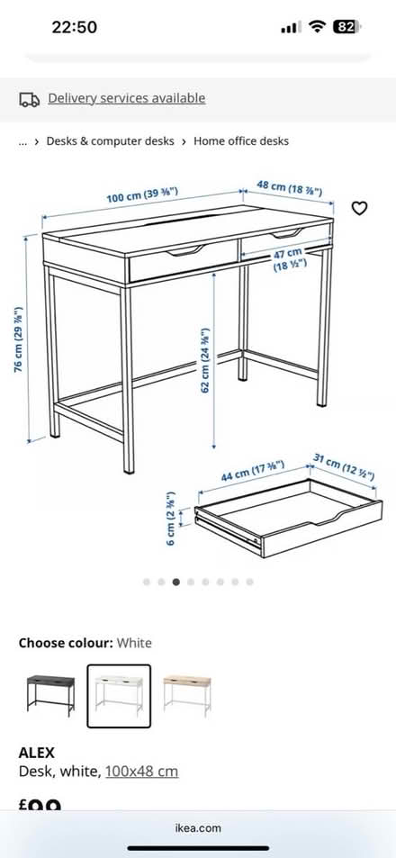 Photo of free Ikea desk (Harleaden) #3
