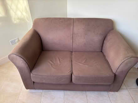 Photo of free Brown 2 seater sofa (Collingtree) #1