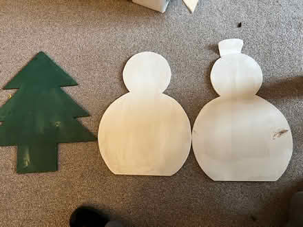 Photo of free Large Wooden Christmas Shapes (Barnham Broom NR9) #1