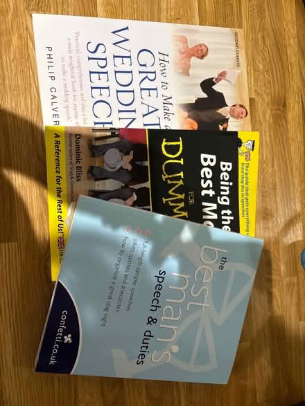 Photo of free Best man speech books x3 (Waterlooville PO8) #1