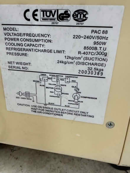 Photo of free Portable AirCon unit (Papplewick CP NG15) #3