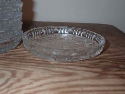 Photo of free 12 very shallow small patterned glass dishes (Fairfield LA1) #2