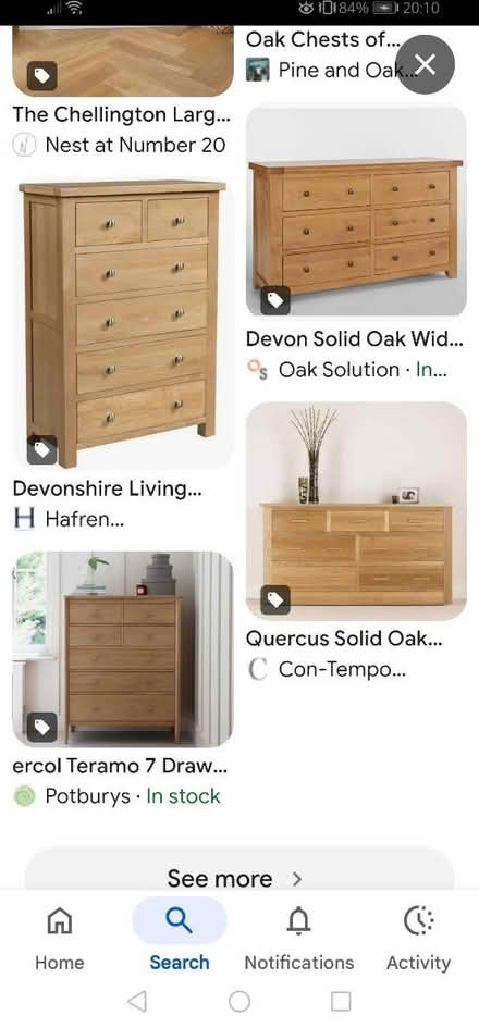 Photo of Pine chest of drawers (SW15) #1