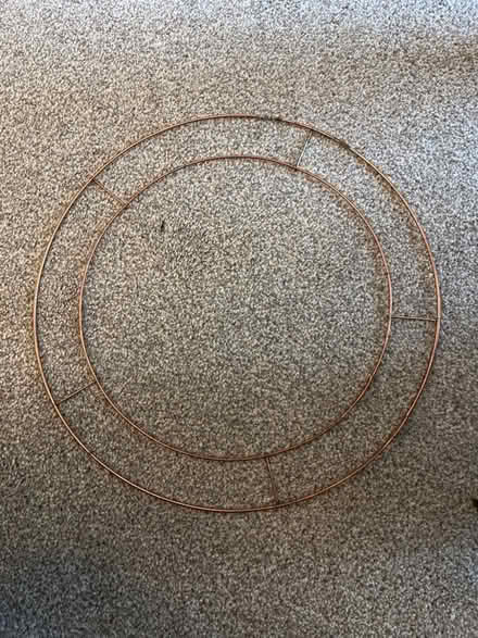 Photo of free Copper wire frame for wreath making (Barnham Broom NR9) #1