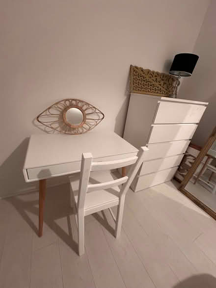 Photo of free Desk white + chair (Sevenoaks TN13) #1