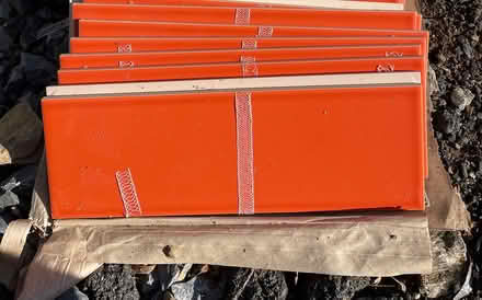 Photo of free Ceramic Tile - New Orange Subway (Pound Ridge) #1