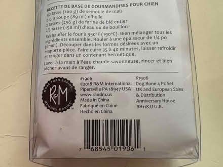 Photo of free Dog Bone - Cookie Cutters for pets (Westminster) #3