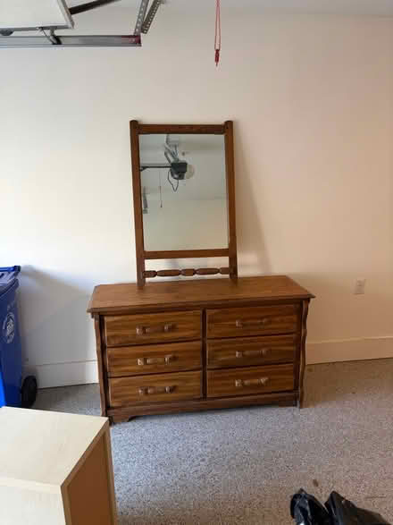 Photo of free Two twin bed frames and dresser (Emory) #1