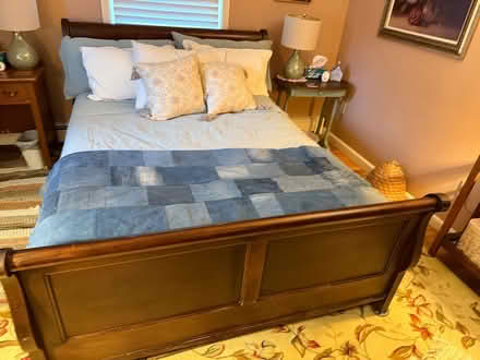 Photo of free Queen Sleigh Bed (Beverly - Centerville) #2