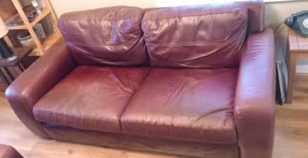 Photo of free Leather sofa and armchair (Burnham on Sea, Somerset) #2