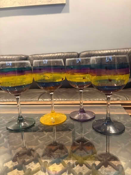 Photo of free Colorful wine glasses (South Evanston) #1