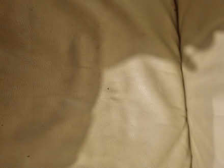 Photo of free Beige/cream leather Poang chair cover. (Kippington TN13) #2