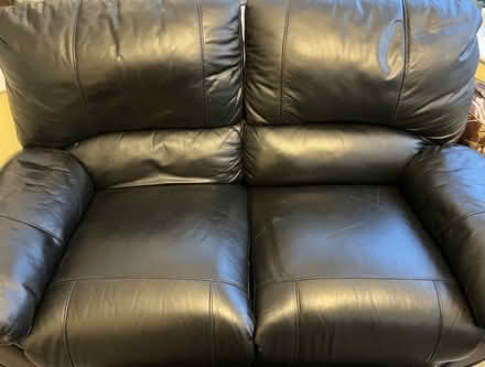 Photo of free Black reclining 2 seat sofa (Birch M24) #2