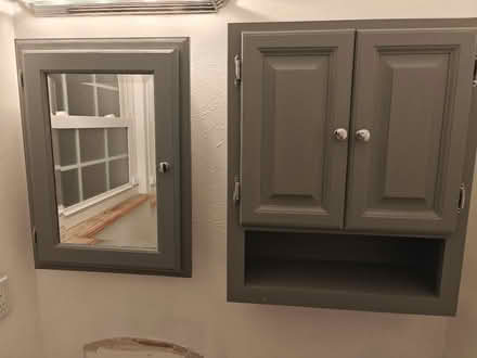 Photo of free Bathroom Cabinets (Near 92nd and Sheridan) #1