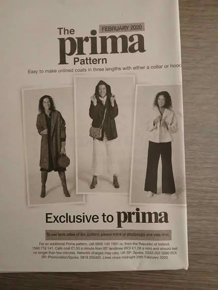 Photo of free Sewing pattern for coats (Wallisdown BH12) #1