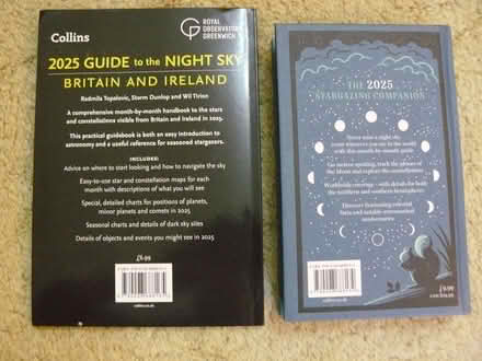 Photo of free 2 x 2025 night sky books: Collins guide + Stargazers almanac (Kempsey WR5) #2