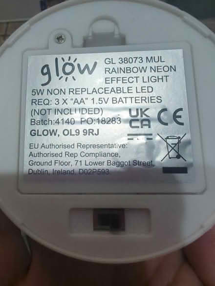 Photo of free Small rainbow lamp (East Dulwich SE22) #2